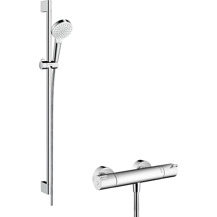 Thermostatic shower mixer with 95.9 cm shower stand HANSGROHE Crometta, 27813400
