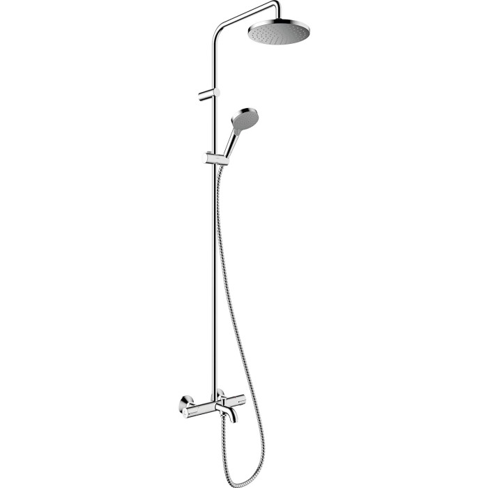 Termostatiska lietus duša ar uzgali vannai HANSGROHE Vernis Blend 200 1jet, 26079000