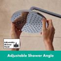 Termostatiska lietus duša ar uzgali vannai HANSGROHE Vernis Blend 200 1jet, 26079000