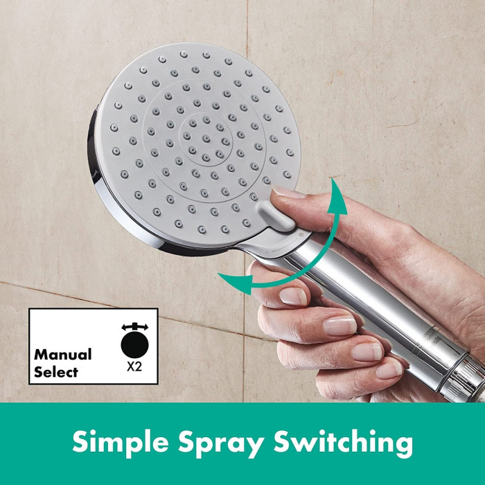 Termostatiska lietus duša ar uzgali vannai HANSGROHE Vernis Blend 200 1jet, 26079000