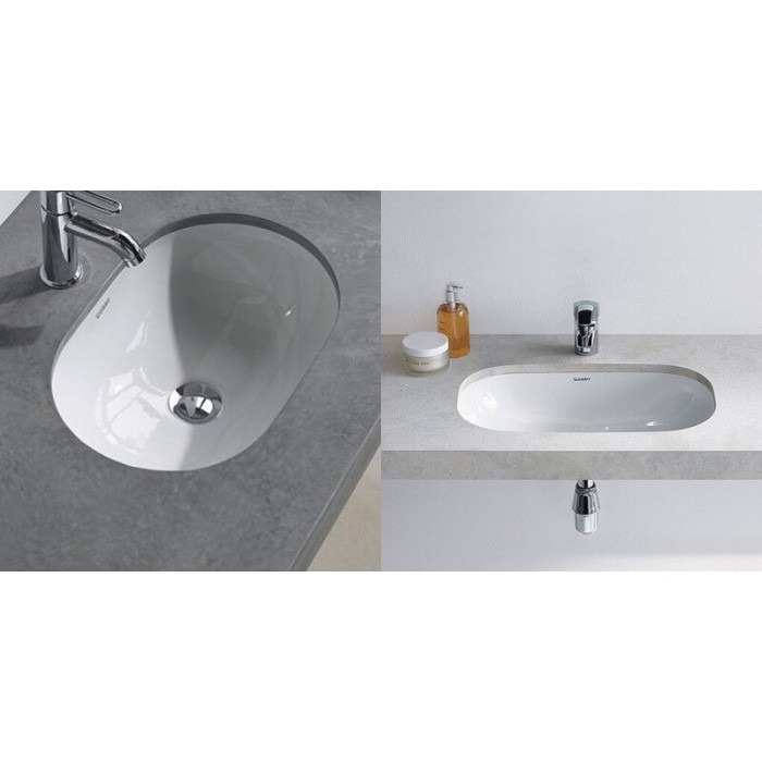 Под столешницей устанавливается преимущество DURAVIT D-код 525x320, 0338490000