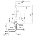 Kitchennis (izlietnes) maisītājs PAFFONI Light, LIG285NO-MET