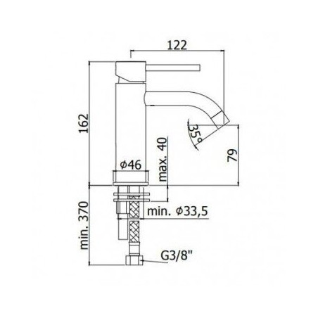 Смеситель биде PAFFONI Light, LIG131NO