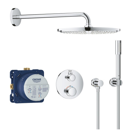 Potīņu termostatiskais dušas komplekts GROHE Grohtherm Rainshower Cosmopolitan 310, 34731000