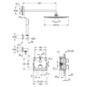 Built-in thermostatic shower set GROHE Grohtherm Rainshower Cosmopolitan 310, 34731000