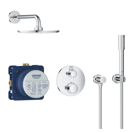Potinkas termostatiskais dušas komplekts GROHE Grohtherm Rainshower Cosmopolitan 210, 34732000
