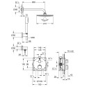 Built-in thermostatic shower set GROHE Grohtherm Rainshower Cosmopolitan 210, 34732000