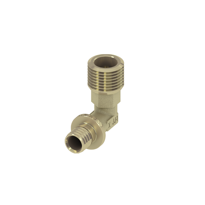 Brass elbow TECEflex 20 x 3/4"" exterior, 767501