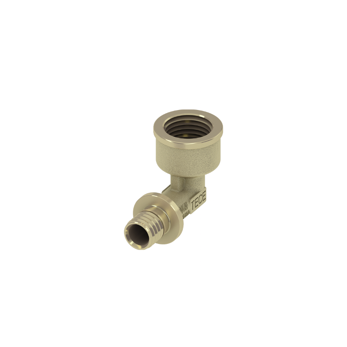 Brass elbow TECEflex 16 x 1/2"" middle, 768016