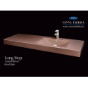 Akmens masas mēbeļu izlietne PAA Long Step, 1500 x 490 mm, ILS1500/L/00