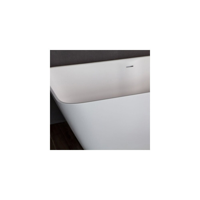Stone composite bathtub PAA Quadro Silkstone, 700 x 1590 mm, VAQUABSS/00