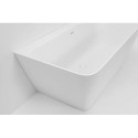 Ванна из каменной массы PAA Quadro Wall Silkstone, 750 x 1600 мм, VAQUAS/00
