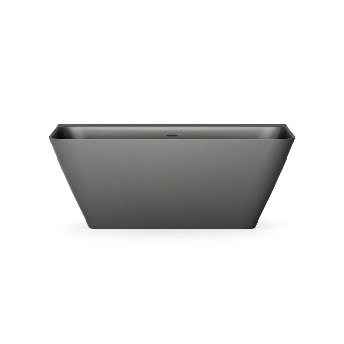 Stone composite bath PAA Quadro Wall Silkstone Graphite, 750 x 1600 mm, VAQUAS/01