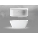 Akmens masas vanna PAA Quadro Wall Silkstone Grafīts, 750 x 1600 mm, VAQUAS/01