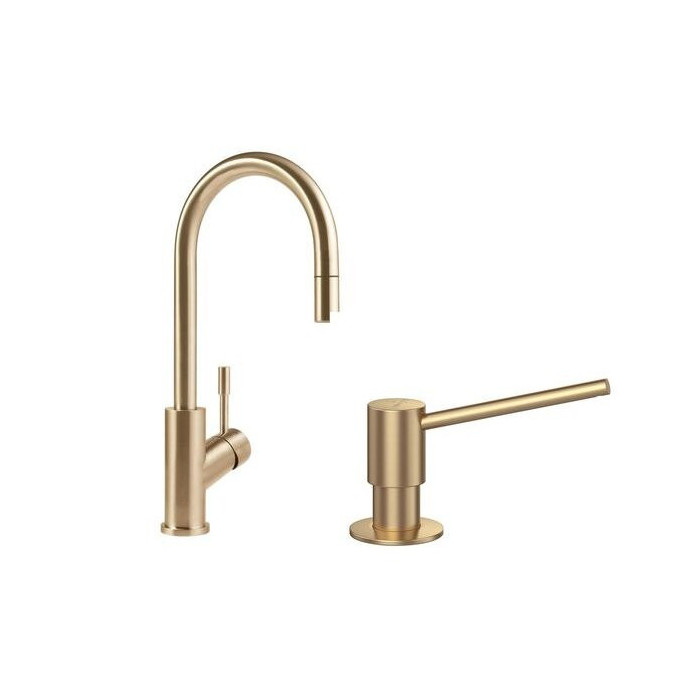 Jaucējkrāns izlietnei ar ziepju dozatoriem VILLEROY & BOCH Umbrella Flex, 92540003+92362003