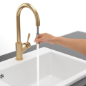 Mixer for sink with soap dispensers VILLEROY & BOCH Umbrella Flex, 92540003+92362003