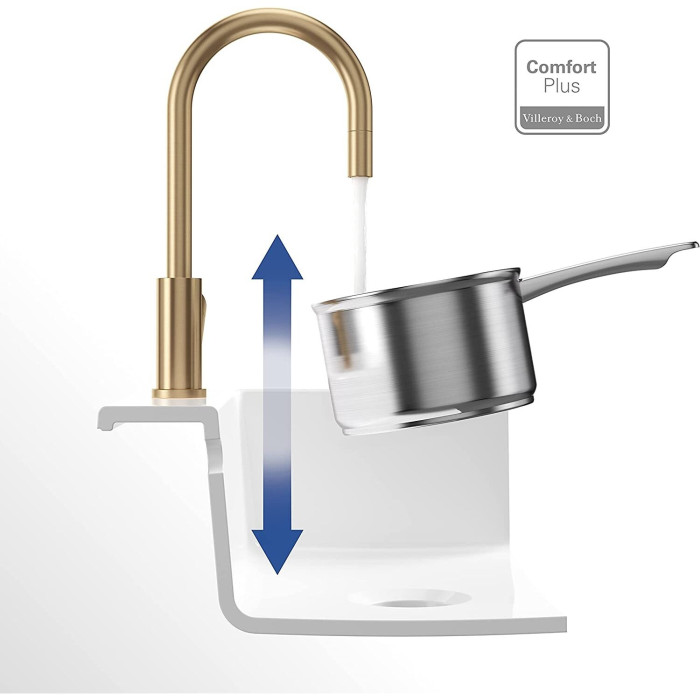 Смеситель для раковины с дозаторами для мыла VILLEROY & BOCH Umbrella Flex, 92540003+92362003