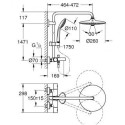Система верхнего душа с изливом для ванны GROHE Euphoria 260, 27475001