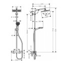 Termostatiska lietus duša sistēma HANSGROHE Crometta E 240 Varia, 26785000 + JBL dāvana