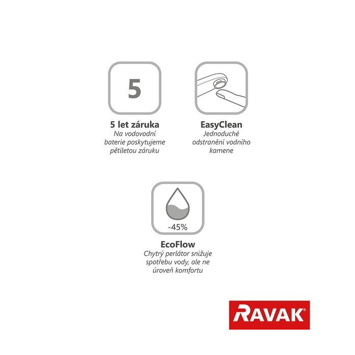 Встраиваемый смеситель для раковины с встраиваемой частью RAVAK Espirit, X070278+X070231