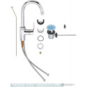 GROHE Eurosmart L basin mixer, 23537002