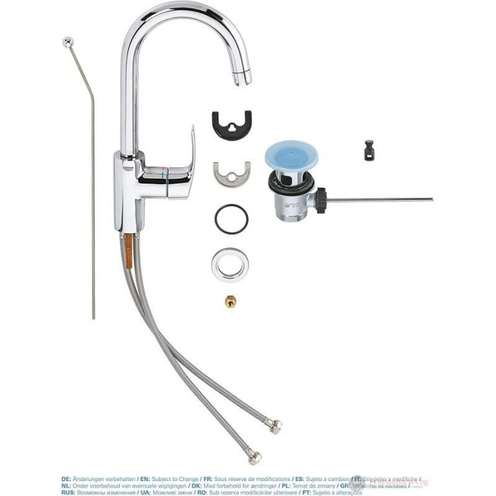 Смеситель для раковины GROHE Eurosmart L, 23537002