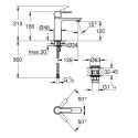 Смеситель для раковины GROHE Lineare L, 23106001