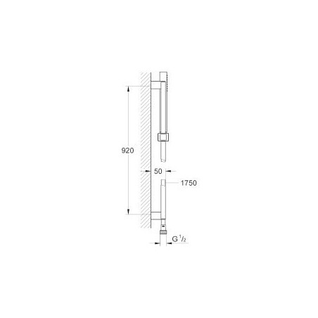 Dušas stenda komplekti GROHE Euphoria Cube Stick 920 mm, 27700000