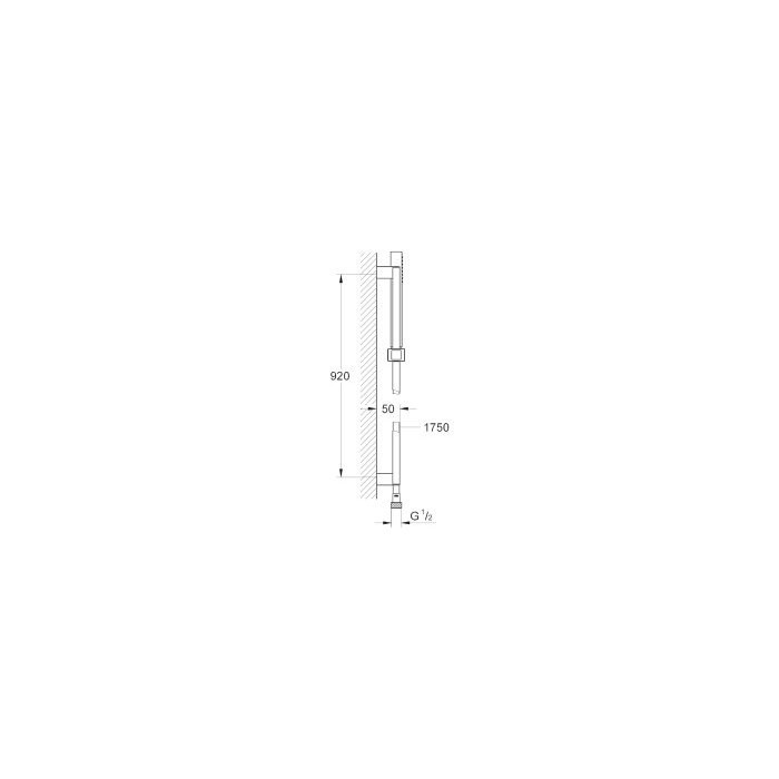 Dušas stenda komplekti GROHE Euphoria Cube Stick 920 mm, 27700000
