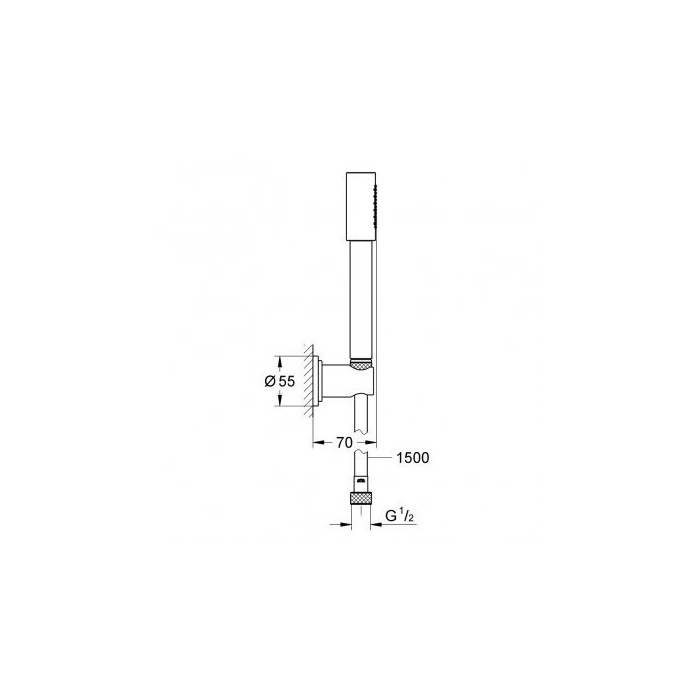 Dušas armatūras komplekts GROHE Sena Stick, 28348000