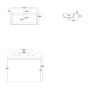 Uzstādāms uz galda izlietne ALICE CERAMICA Lavabo Spy Oval 81x46 (Dažādu krāsu izvēle)
