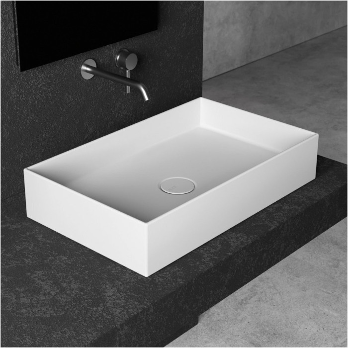 Устанавливаемая на столешницу раковина ALICE CERAMICA Hide 600 x 400 (Выбор различных перьев)