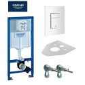 Potinkamais GROHE Rapid SL rāmis ar baltu pogu (4 in 1)