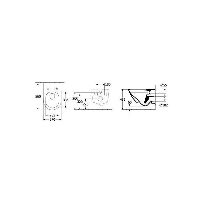 Potinkamā WC rāmja (4 in 1 White) komplektā ir tualetes pods villeroy & BOCH Subway 3.0 Twist flush ar lēni aizveramu vāku no ke