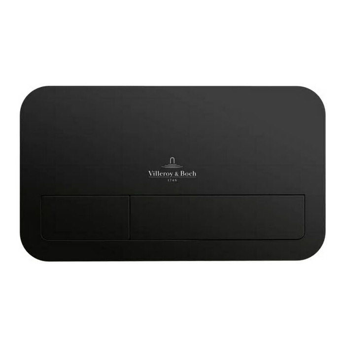 Potinkamā WC rāmja (4 in 1 Black) komplektā ir tualetes pods Villeroy & BOCH Subway 3.0 Twist flush ar lēni aizveramu vāku no ke