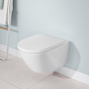 Potinkamā WC rāmja (4 in 1 Chrome) un tualeta poda komplekts VILLEROY & BOCH Subway 3.0 Twist flush ar slow close vāku un kerami