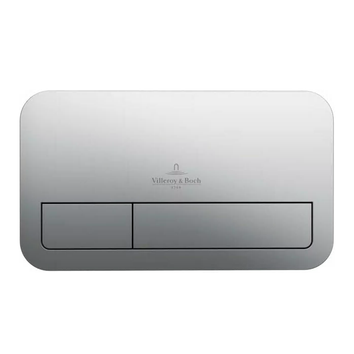 Potinkamā WC rāmja (4 in 1 pulēts hroms) komplektā ir tualetes pods villeroy & BOCH Subway 3.0 Twist flush ar lēni aizveramu vāk