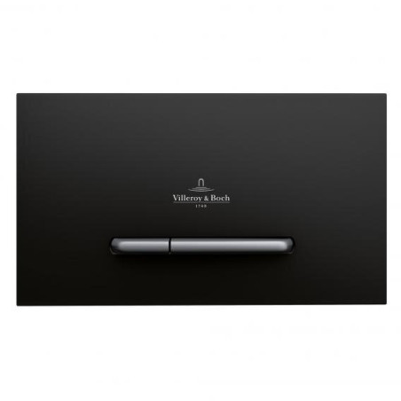 Плоская кнопка слива воды VILLEROY & BOCH 300S черно-матовая, 922169AN