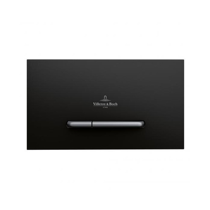 Villeroy & Boch 300S black-matt water flush plate, 922169AN