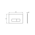 Сливная пластина IDEAL STANDARD Oleas M2 черно-матовая, R0121A6