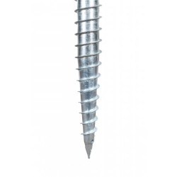 Vītņots skrūvējams pols ar plāksni M68 x 800 mm (M12 HDG)