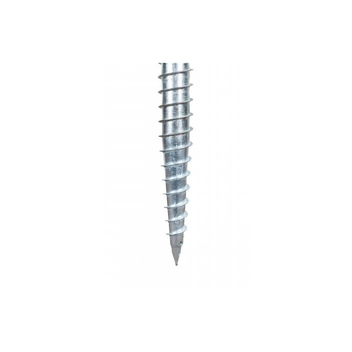 Vītņots ievietojams pols ar plāksni M68 (120) x 1000 mm (M12 HDG)