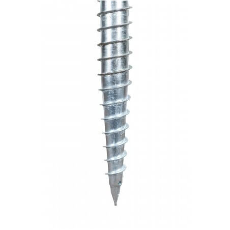 Vītņots ieskrūvējams pols ar plāksni M68 (120) x 1200 mm (M12 HDG)
