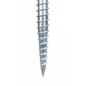 Screw-in pole with plate M68 (120) x 1300 mm (M14 HDG)