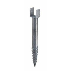 Screw-in pole with plate U70 (100) x 685 mm