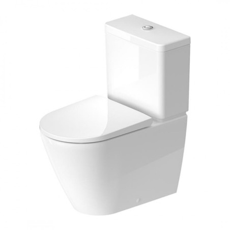 Uzstādāms tualetes pods DURAVIT D-Neo Rimless ar lēni nolaižamu vāku