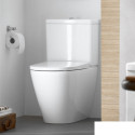 Uzstādāms tualetes pods DURAVIT D-Neo Rimless ar lēni nolaižamu vāku