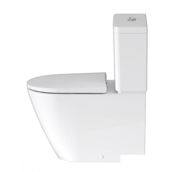 Uzstādāms tualetes pods DURAVIT D-Neo Rimless ar lēni nolaižamu vāku