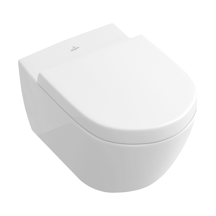 Pakabināms WC pods VILLEROY & BOCH Subway 2.0 DirectFlush ar biezu lēni aizveramu vāku, ar Ceramic Plus pārklājumu