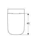 Pakabināms tualets GEBERIT Smyle Square Rimless ar lēni nolaižamu vāku, 500208011+500688011